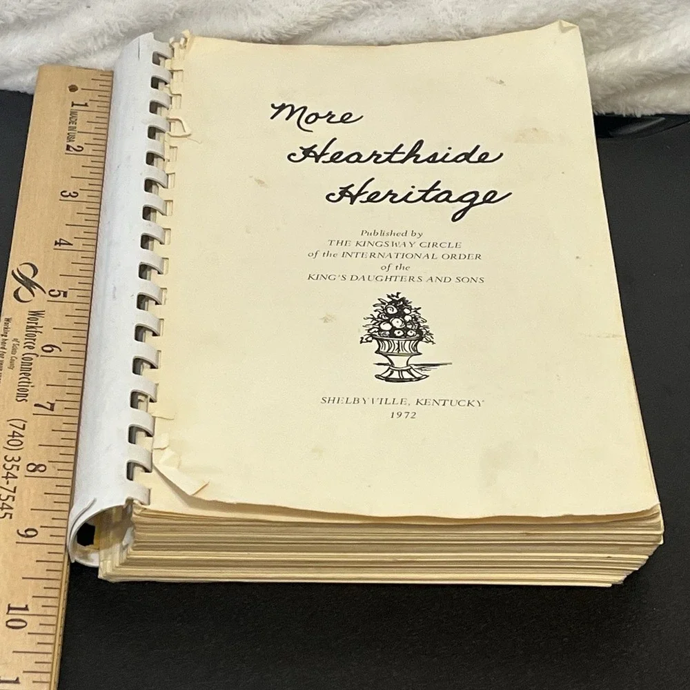 Kentucky International Order Kings Daughters & Sons Cookbook Spiral Recipes 1972